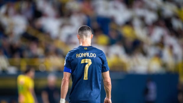 Al Nassr captain Cristiano Ronaldo pictured in November 2023 during a game in the Saudi Pro League